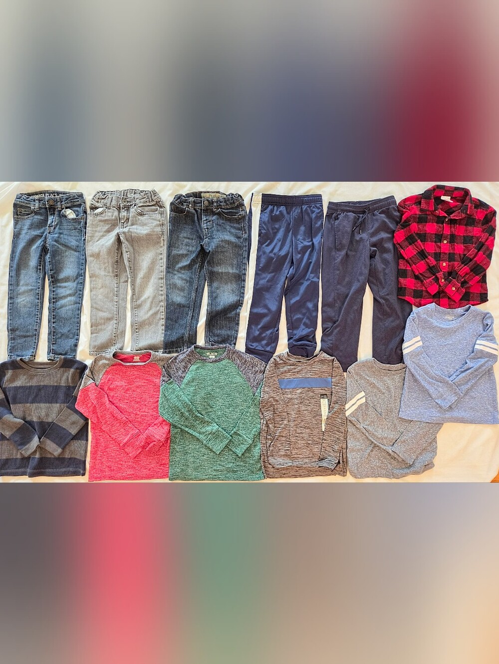 Boys Clothes Size 5/6 Pants Bottoms  Longsleeve Tees Flannel Shirt Lot
